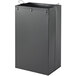 A black rectangular Commercial Zone ArchTec trash and recycling receptacle with handles.