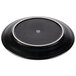 Hall China by Steelite International HL303080AFCA Foundry 9 5/8" Black China Round Coupe Plate - 12/Case Main Thumbnail 6