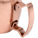 A Libbey copper mini Moscow mule mug with a handle.
