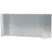 A white rectangular metal wind guard for an Optimal Automatics Party Que grill.