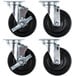 Vulcan and Wolf Equivalent 5" Replacement Swivel Plate Casters - 4/Set Main Thumbnail 1