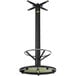 FLAT Tech UR22 22" Bar Height Self-Stabilizing Round Black Table Base with Foot Ring Main Thumbnail 2