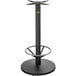 FLAT Tech UR22 22" Bar Height Self-Stabilizing Round Black Table Base with Foot Ring Main Thumbnail 1