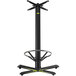 FLAT Tech KX30 30" x 30" Bar Height Self-Stabilizing Black Table Base with Foot Ring Main Thumbnail 2