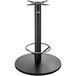 FLAT Tech UR30 30" Bar Height Self-Stabilizing Round Black Table Base with Foot Ring Main Thumbnail 1