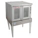 A large stainless steel Blodgett commercial convection oven with glass doors.