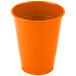 A Creative Converting Sunkissed Orange plastic cup.