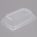 D&W Clear Dome Lid for 1 lb. Foil Bread Loaf Pan - 50/Pack Main Thumbnail 3