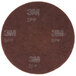 A brown circular 3M Scotch-Brite 16" surface preparation floor pad with white text.