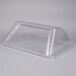 A clear plastic container with a clear plastic lid.
