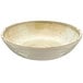 A white Carlisle melamine bowl with a speckled brown rim.