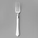 Silver Visions 7 inch Heavy Weight Plastic Fork with White Handle - 480/Case
