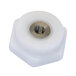 A white plastic Stoelting vertical auger fastening nut with a silver metal screw.