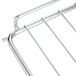 A chrome-plated Bakers Pride oven rack with two bars.