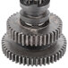A close-up of an Avantco center axle assembly gear with two gears on top of each other.