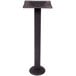 BFM Seating TB-BDT Bolt-Down Indoor Bar Height Black Wrinkle Table Base with 3" Column Main Thumbnail 1