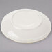 4 1/2" Ivory (American White) Scalloped Edge China Saucer with Gold Band - 36/Case Main Thumbnail 3