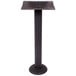 BFM Seating TB-BD Bolt-Down Indoor Standard Height Black Wrinkle Table Base with 3" Column Main Thumbnail 1