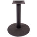 BFM Seating TB-TR183 Travis Standard Height Indoor 18" Sand Black Table Base with 3" Column Main Thumbnail 1