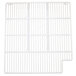 A white metal grid shelf by Turbo Air.