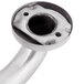 A stainless steel Lavex grab bar with a hole in it.