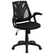 Flash Furniture GO-WY-82-GG Mid-Back Black Mesh Ergonomic Office Chair with Padded Arms Main Thumbnail 1