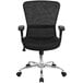Flash Furniture GO-5307B-GG Mid-Back Black Mesh Office / Computer Chair with Adjustable T-Arms and Chrome Base Main Thumbnail 4