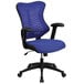 Flash Furniture BL-ZP-806-BL-GG High-Back Blue Mesh Executive Office Chair with Padded Seat and Nylon Base Main Thumbnail 1