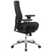 Flash Furniture LQ-2-BK-GG Mid-Back Black Mesh Intensive-Use Multi-Functional Swivel Office Chair with Ventilated Back and 3-D Adjustable Pivot Arms Main Thumbnail 2