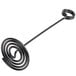 An American Metalcraft black swirl base card holder with a long handle and a black spiral.