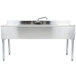 Eagle Group B5C-18 3 Bowl Under Bar Sink With Two 13" Drainboards and Splash Mount Faucet 60" Long Main Thumbnail 2