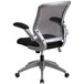Flash Furniture BL-ZP-8805-BK-GG Mid-Back Black Mesh Office Chair / Task Chair with Flip-Up Arms and Nylon Base Main Thumbnail 3