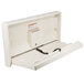 A white plastic Gamco baby changing table with a handle and a latch.