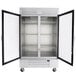 Beverage-Air RB49HC-1G 52" Vista Series Two Section Glass Door Reach-In Refrigerator - 49 Cu. Ft. Main Thumbnail 4
