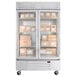 Beverage-Air RB49HC-1G 52" Vista Series Two Section Glass Door Reach-In Refrigerator - 49 Cu. Ft. Main Thumbnail 6