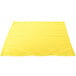 A yellow Intedge cloth napkin on a white background.