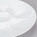 CAC OYS-9 9" Super White China Oyster Plate - 24/Case Main Thumbnail 5
