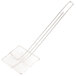 A Thunder Group metal mesh square skimmer with a long handle.
