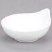 American Metalcraft PRHSD4 3.3 oz. White Round Porcelain Sauce Cup with Handle Main Thumbnail 2