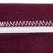A burgundy Snap Drape spandex table cover.