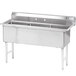 Advance Tabco FS-3-1824 Spec Line Fabricated Three Compartment Pot Sink - 59" Main Thumbnail 1