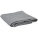A folded grey Intedge 100% polyester table cover.