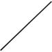 A 7 1/2" black unwrapped coffee stirrer with a long handle.