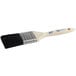 An Ateco boar bristle pastry/basting brush with a white handle.