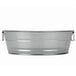 An American Metalcraft round galvanized metal tub with two handles.