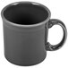 A grey Fiesta Java mug with a handle.