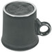 A black Fiesta china mug with a handle.