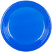 Creative Converting 28314731 10" Cobalt Blue Plastic Plate - 240/Case Main Thumbnail 2