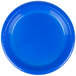 Creative Converting 28314721 9" Cobalt Blue Plastic Plate - 240/Case Main Thumbnail 2