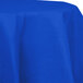 Creative Converting 923147 82" Cobalt Blue OctyRound Tissue / Poly Table Cover - 12/Case Main Thumbnail 2